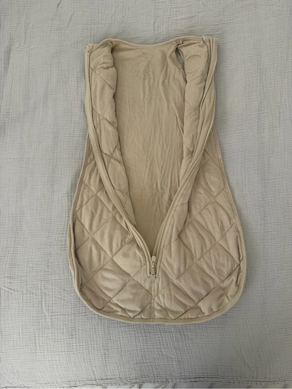 Beige Quilted Baby Sleep Sack - Neutral